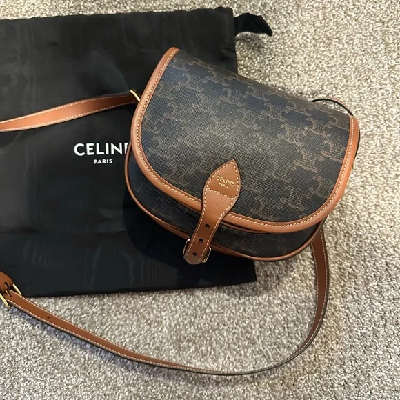 Celine triomphe folco crossbody bag - Picture 2 of 8